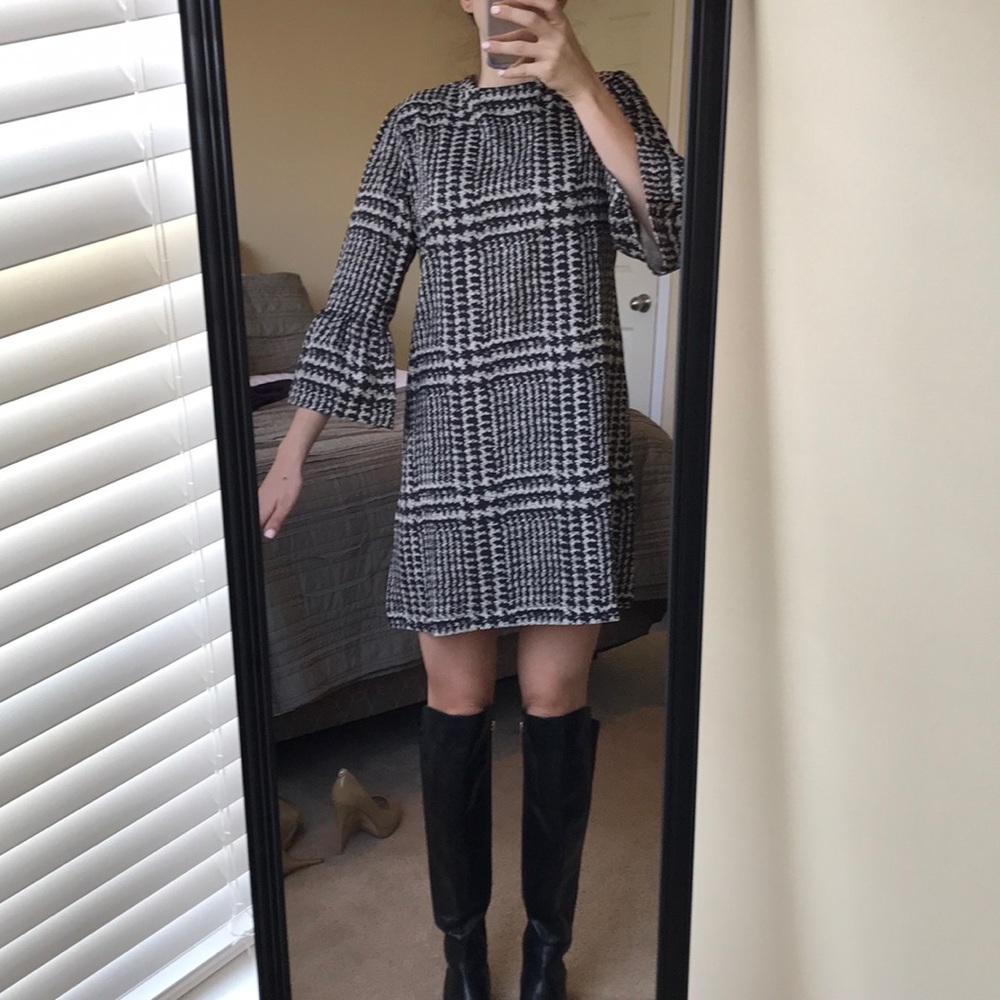 Boutique Houndstooth/plaid Dress. Size S